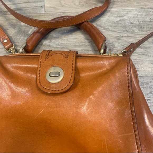 VTG Italy Unbranded Leather Doctor Crossbody Bag - Picture 2 of 14
